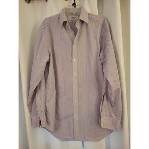 Charles Tyrwhitt Non Iron Classic Fit Long Sleeve Mens dress shirt Size 16/35in